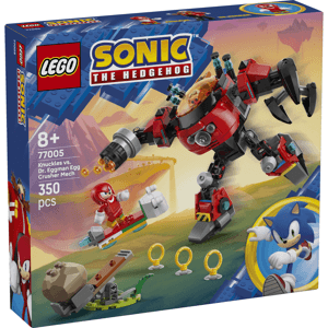 Lego Knuckles V Dr Eggman Egg Crusher Mech